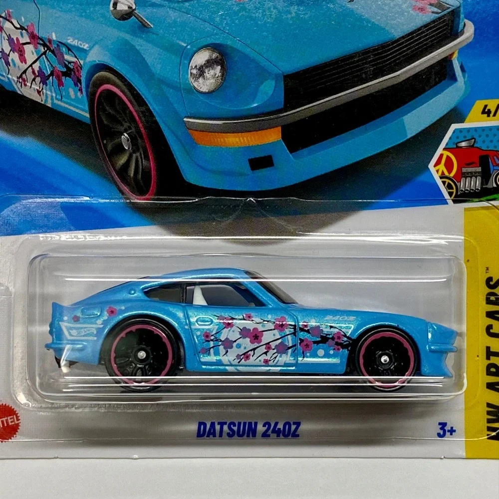 Hot Wheels Datsun 240Z Light Blue Cherry Blossom 62/250 HW Art Cars 4/10 JJB80